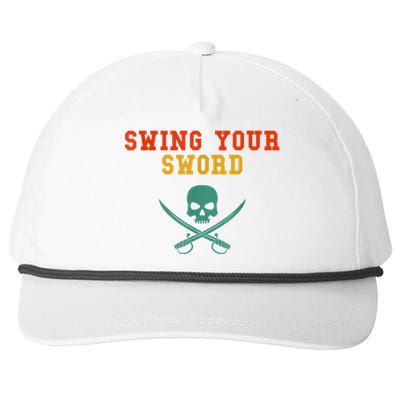 Swing Your Sword Snapback Five-Panel Rope Hat