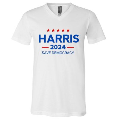 Show Your Support For Kamala Harris In The 2024 Presidential Election With This V-Neck T-Shirt