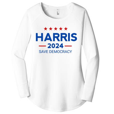 Show Your Support For Kamala Harris In The 2024 Presidential Election With This Women's Perfect Tri Tunic Long Sleeve Shirt