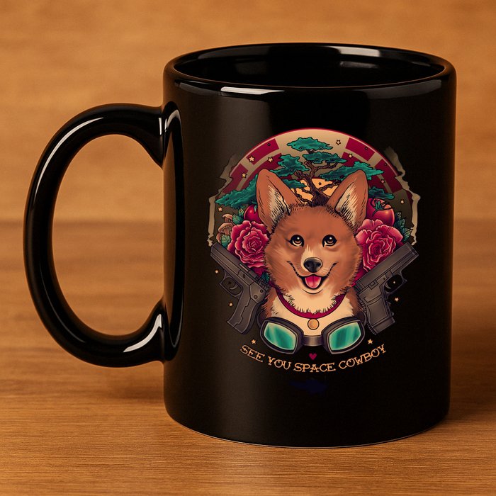See You Space Cowboy 11oz C Handle Ceramic Mug