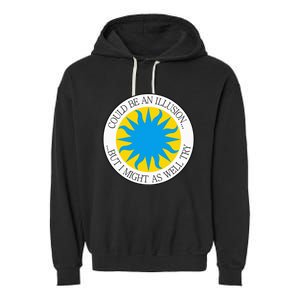 Sky Yellow Sun Blue Garment-Dyed Fleece Hoodie