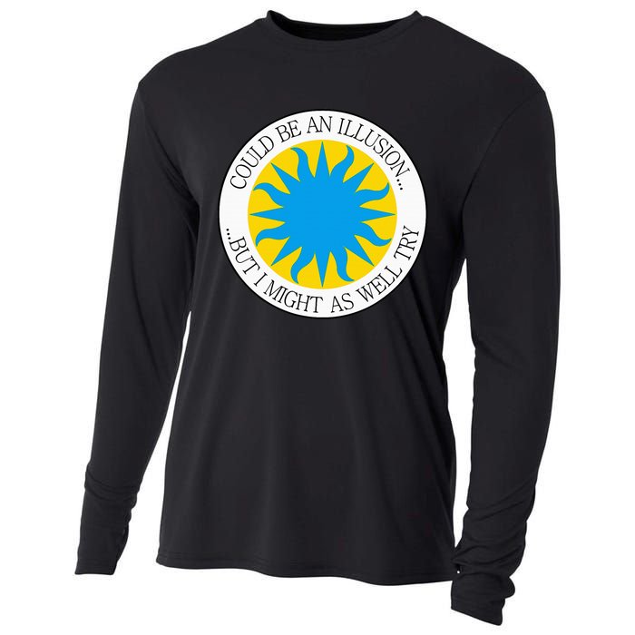 Sky Yellow Sun Blue Cooling Performance Long Sleeve Crew