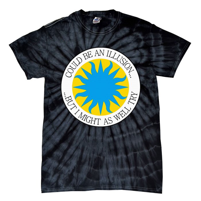 Sky Yellow Sun Blue Tie-Dye T-Shirt