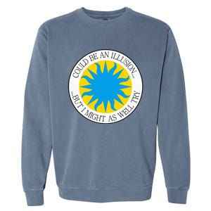 Sky Yellow Sun Blue Garment-Dyed Sweatshirt