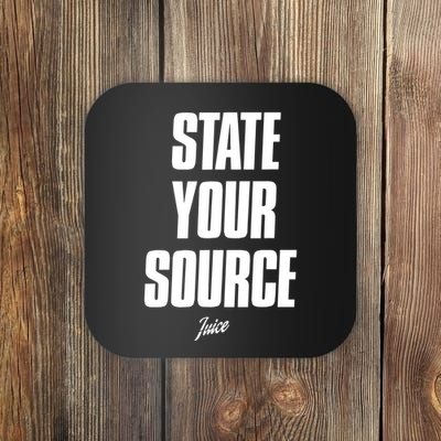 State Your Source Coaster