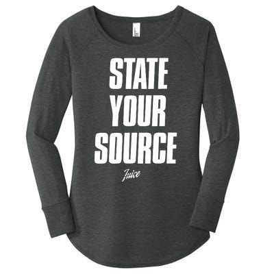 State Your Source Women's Perfect Tri Tunic Long Sleeve Shirt