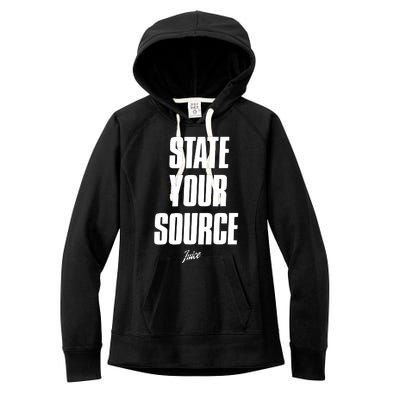 State Your Source Women's Fleece Hoodie