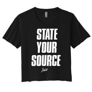 State Your Source Women's Crop Top Tee