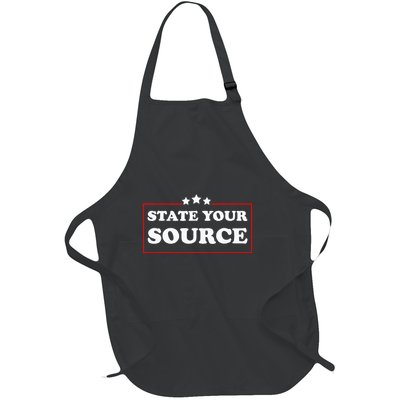 State Your Source Funny Full-Length Apron With Pockets