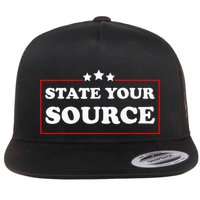 State Your Source Funny Flat Bill Trucker Hat