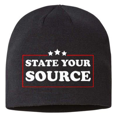 State Your Source Funny Sustainable Beanie