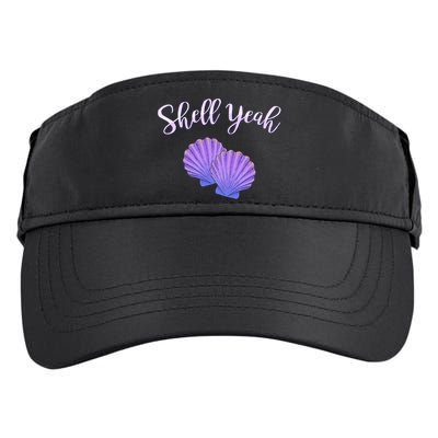 Shell Yeah Summer Vacation Beach Cute Gift Adult Drive Performance Visor