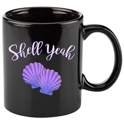 Shell Yeah Summer Vacation Beach Cute Gift 11oz C Handle Ceramic Mug
