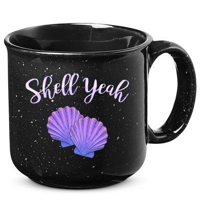 Shell Yeah Summer Vacation Beach Cute Gift 15oz Campfire Ceramic Mug