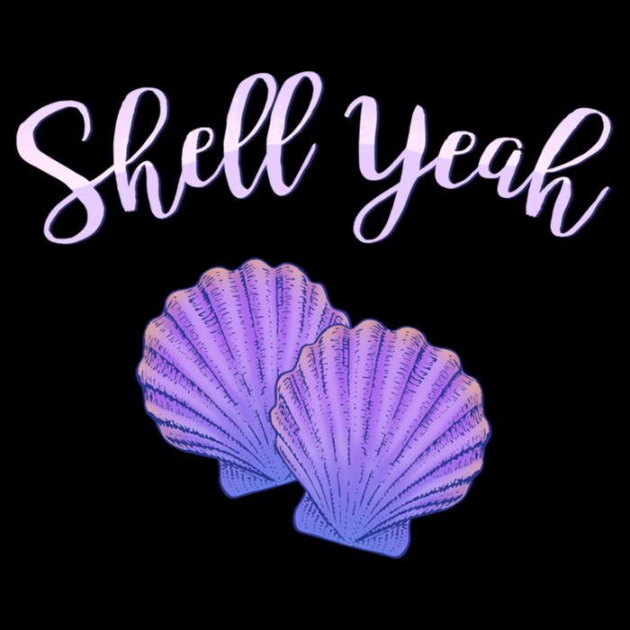 Shell Yeah Summer Vacation Beach Cute Gift Drawstring Bag