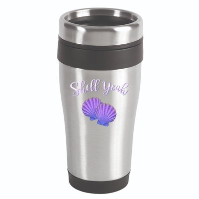 Shell Yeah Summer Vacation Beach Cute Gift 16oz Travel Tumbler