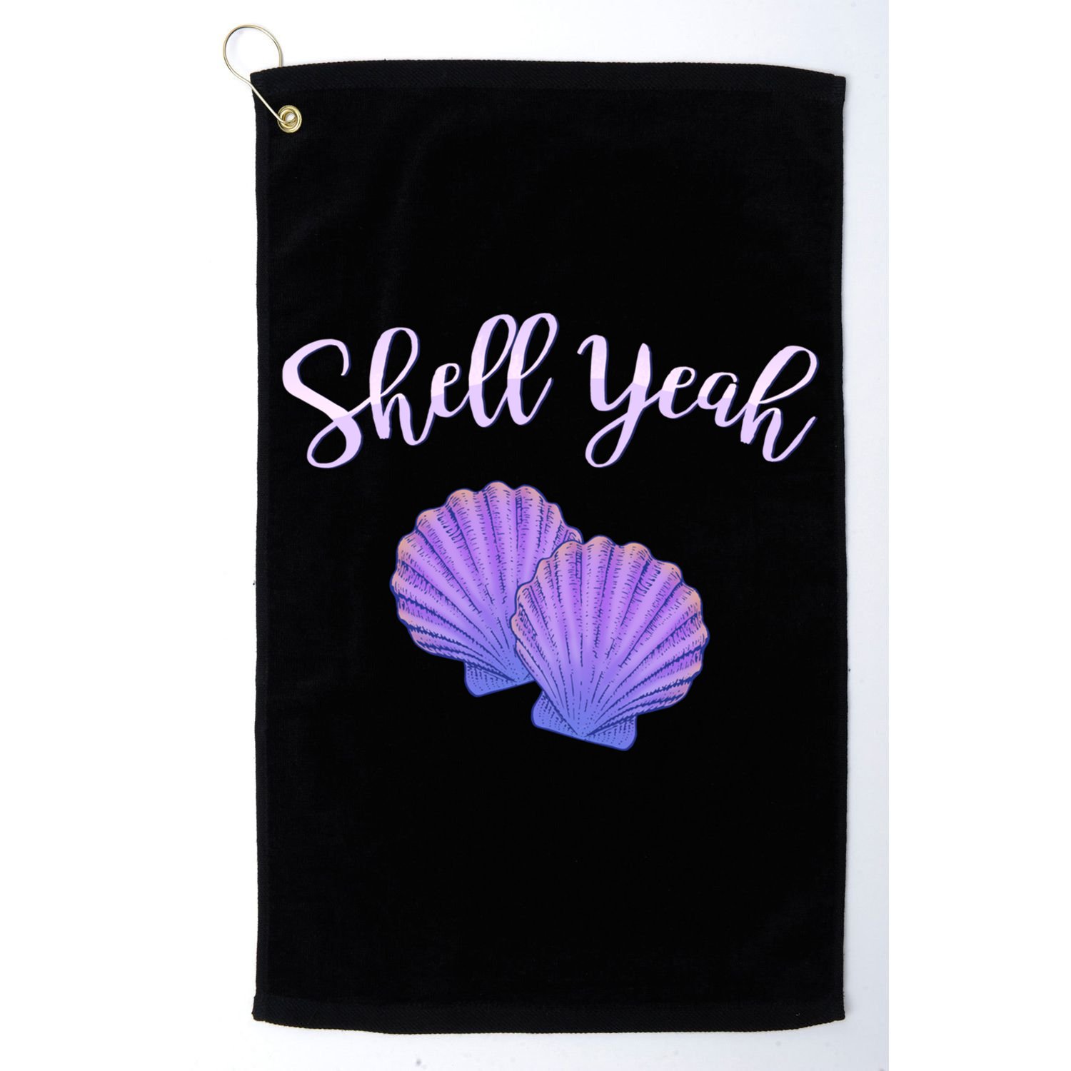 Shell Yeah Summer Vacation Beach Cute Gift Golf Towel