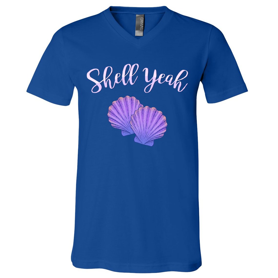 Shell Yeah Summer Vacation Beach Cute Gift V-Neck T-Shirt
