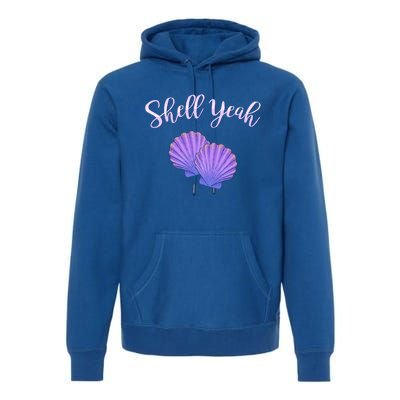 Shell Yeah Summer Vacation Beach Cute Gift Premium Hoodie