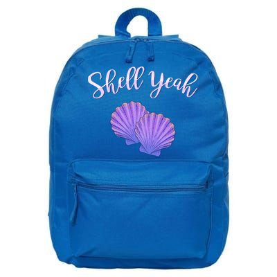 Shell Yeah Summer Vacation Beach Cute Gift 16 in Basic Backpack