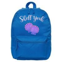Shell Yeah Summer Vacation Beach Cute Gift 16 in Basic Backpack