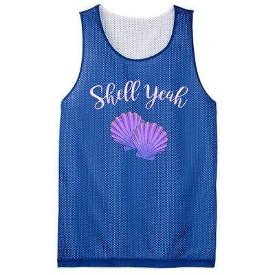 Shell Yeah Summer Vacation Beach Cute Gift Mesh Reversible Basketball Jersey Tank