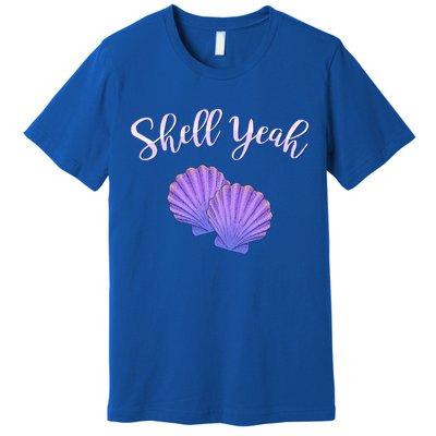 Shell Yeah Summer Vacation Beach Cute Gift Premium T-Shirt