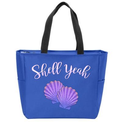 Shell Yeah Summer Vacation Beach Cute Gift Zip Tote Bag