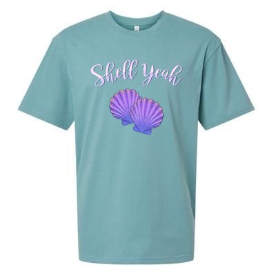 Shell Yeah Summer Vacation Beach Cute Gift Sueded Cloud Jersey T-Shirt