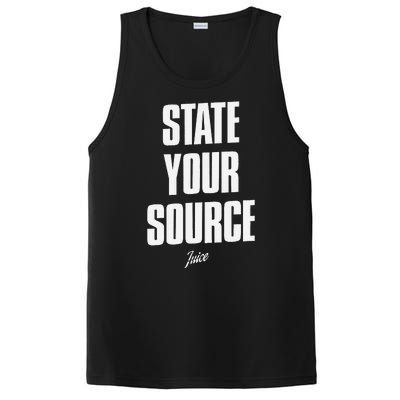 State Your Source Funny Quote Design PosiCharge Competitor Tank