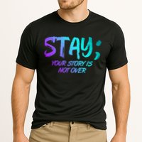 STAY; Your Story Is Not Over Suicide Prevention Awareness Cooling Performance Crew T-Shirt