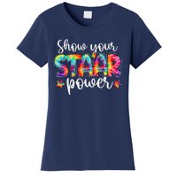 Show Your Staar Power Tie Dye Teacher Testing Exam Test Day Women's T-Shirt