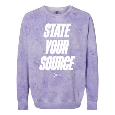 State Your Source Colorblast Crewneck Sweatshirt