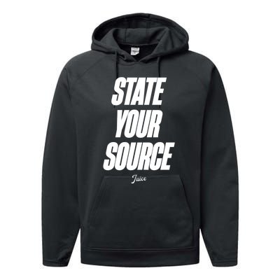 State Your Source Performance Fleece Hoodie