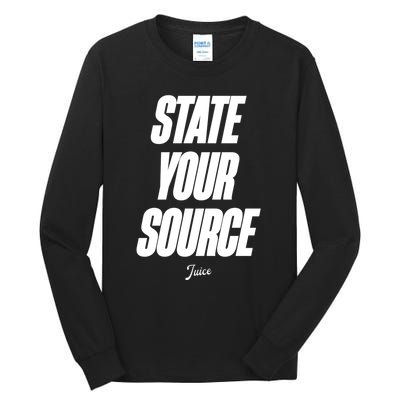 State Your Source Tall Long Sleeve T-Shirt