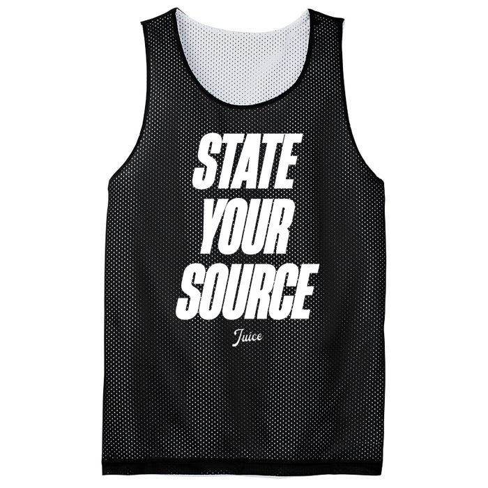 State Your Source Mesh Reversible Basketball Jersey Tank