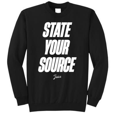 State Your Source Tall Sweatshirt