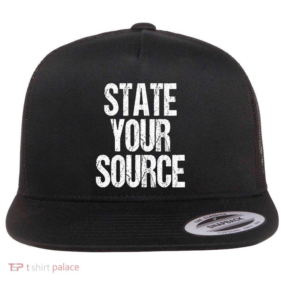 State Your Source Flat Bill Trucker Hat