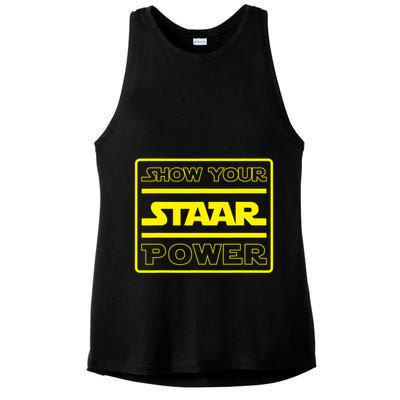 Show Your Staar Power School Testing Ladies PosiCharge Tri-Blend Wicking Tank