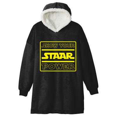 Show Your Staar Power School Testing Hooded Wearable Blanket