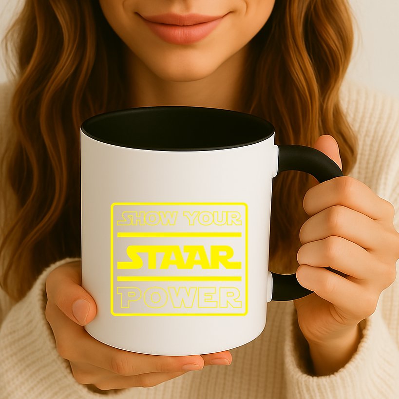Show Your Staar Power School Testing Mug