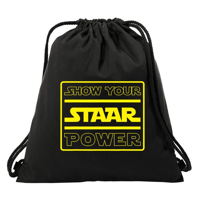 Show Your Staar Power School Testing Drawstring Bag