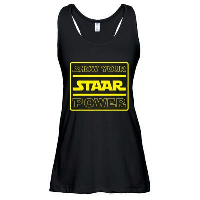 Show Your Staar Power School Testing Ladies Essential Flowy Tank
