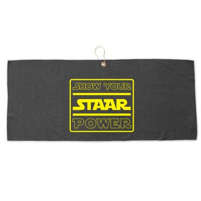 Show Your Staar Power School Testing Large Microfiber Waffle Golf Towel