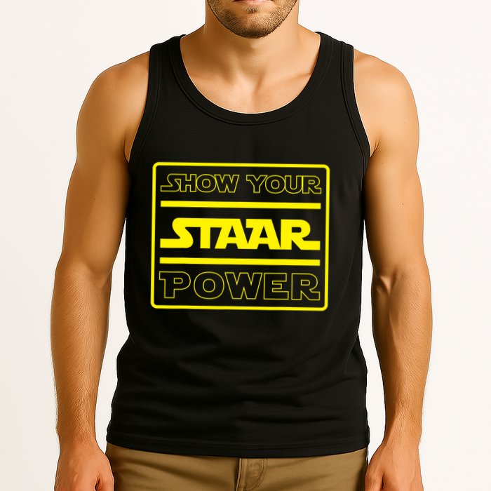 Show Your Staar Power School Testing Tank Top