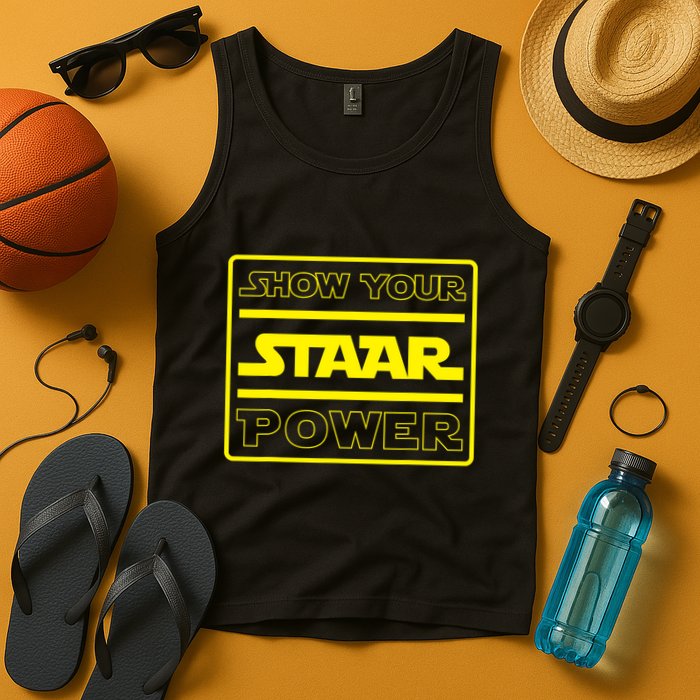 Show Your Staar Power School Testing Tank Top