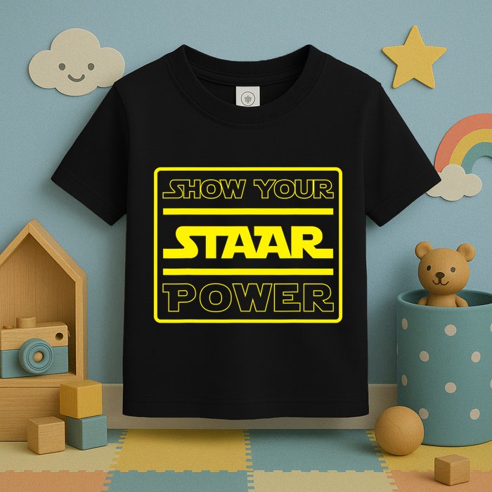Show Your Staar Power School Testing Toddler T-Shirt