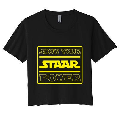Show Your Staar Power School Testing Crop Top