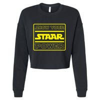 Show Your Staar Power School Testing Cropped Pullover Crew
