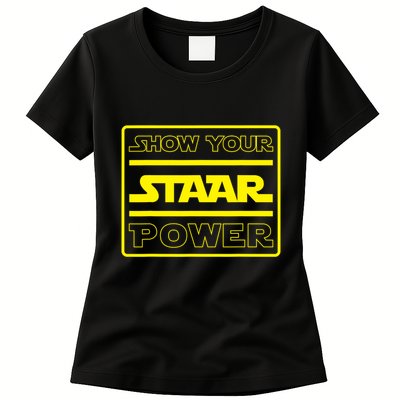 Show Your Staar Power School Testing Womens T-Shirt